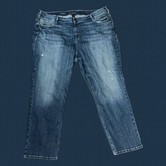 Plus Size Lane Bryant Mid Wash Hi Rise Jeans Size 28R 46x29 #162 - Picture 8 of 8